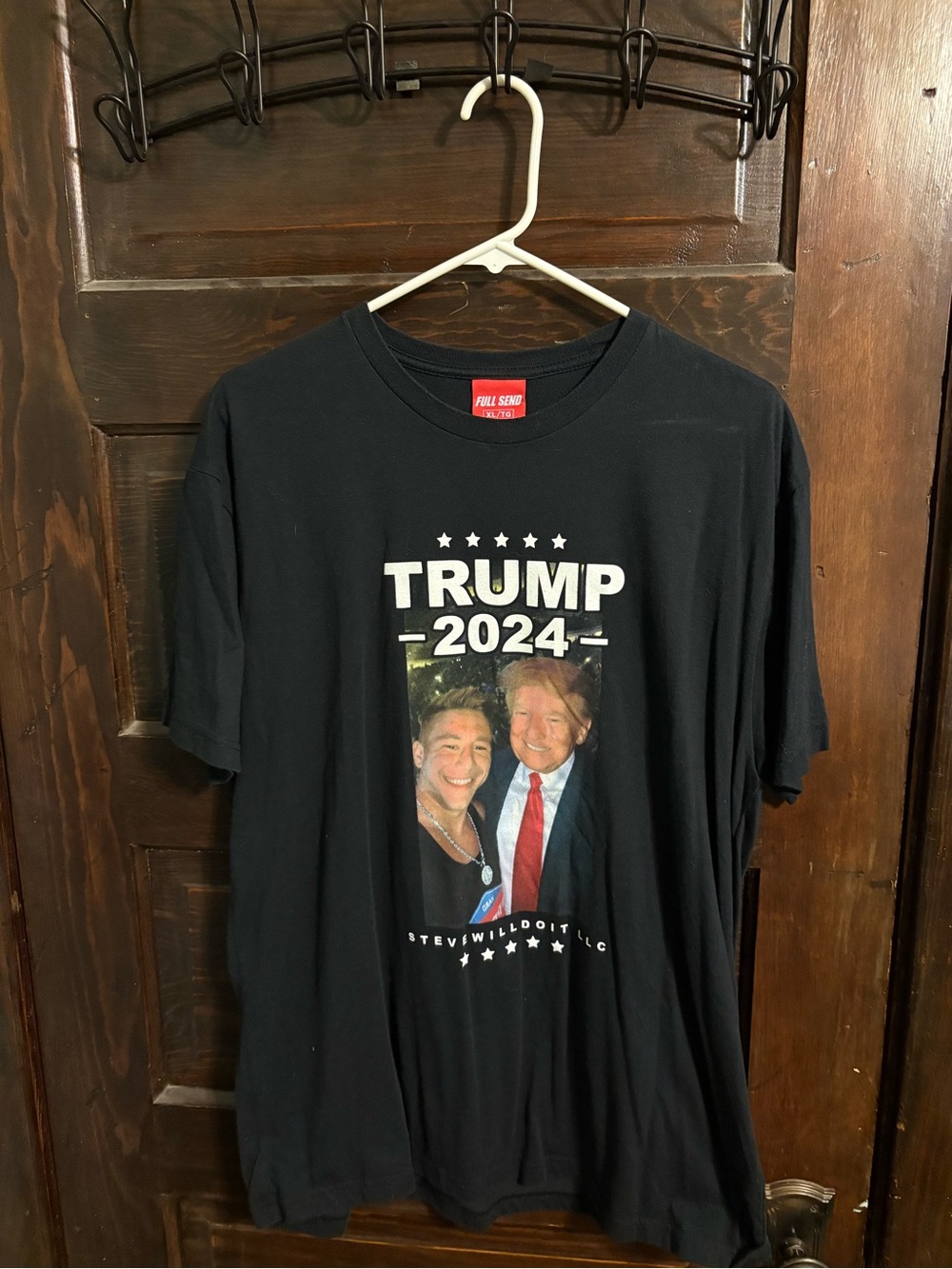 Unbranded Black 'Trump 2024' Graphic Short Sleeve Tee